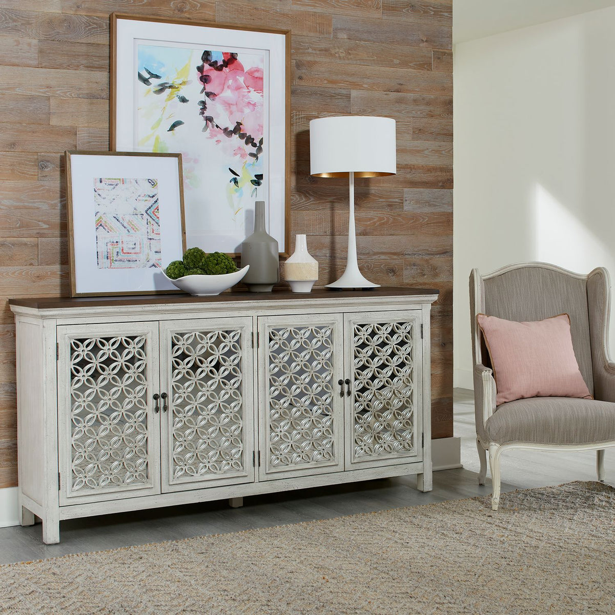 2012W-AC7236 - 4 Door Accent Cabinet - Liberty Furniture