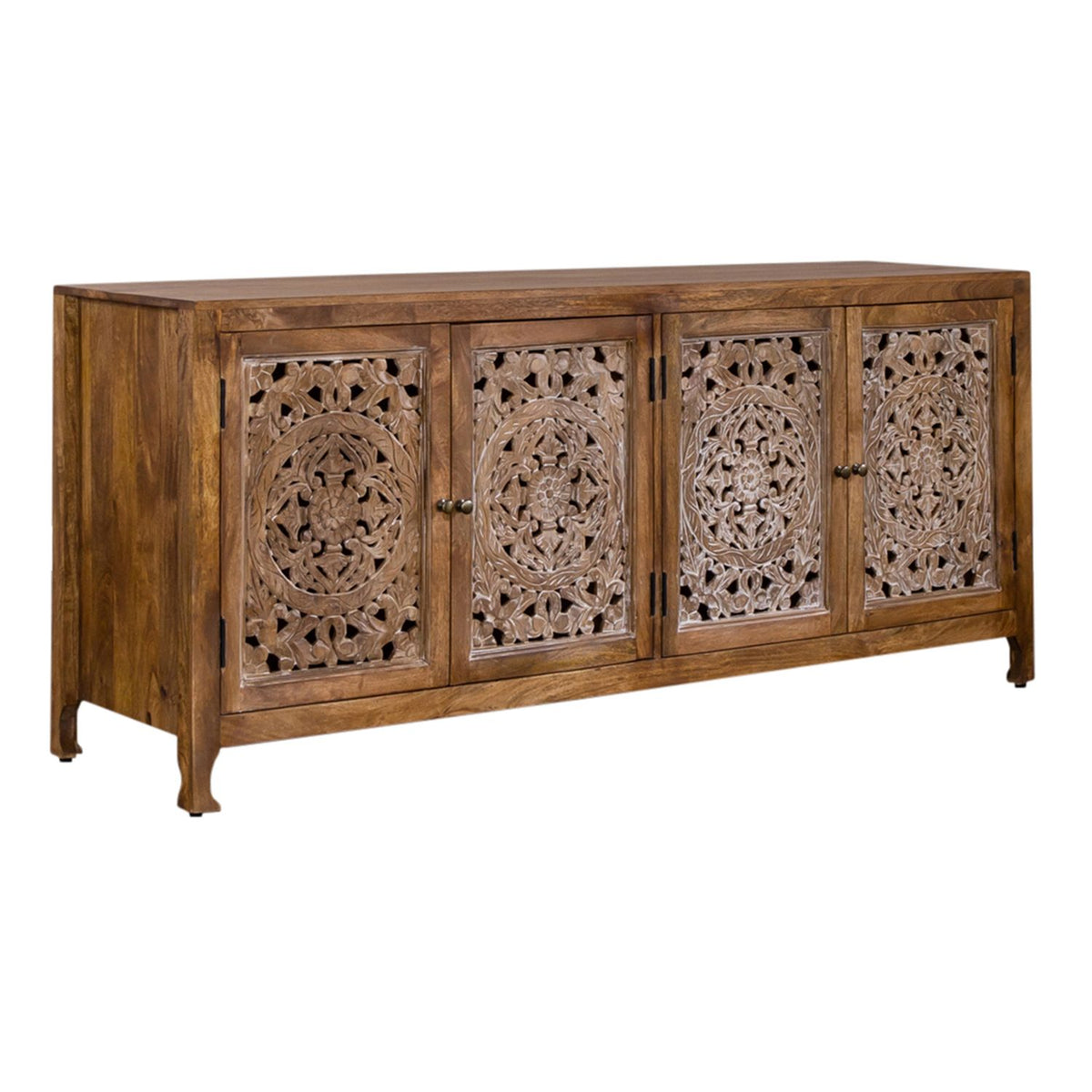 2077-AC7432 - 74 Inch 4 Door Accent TV Stand - Liberty Furniture