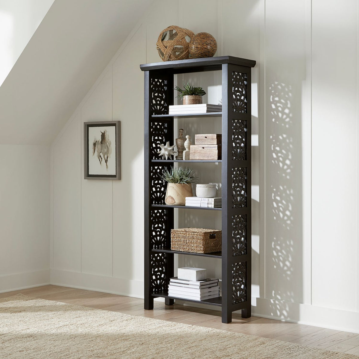 2094B-AC3001 - Accent Bookcase- Black - Liberty Furniture