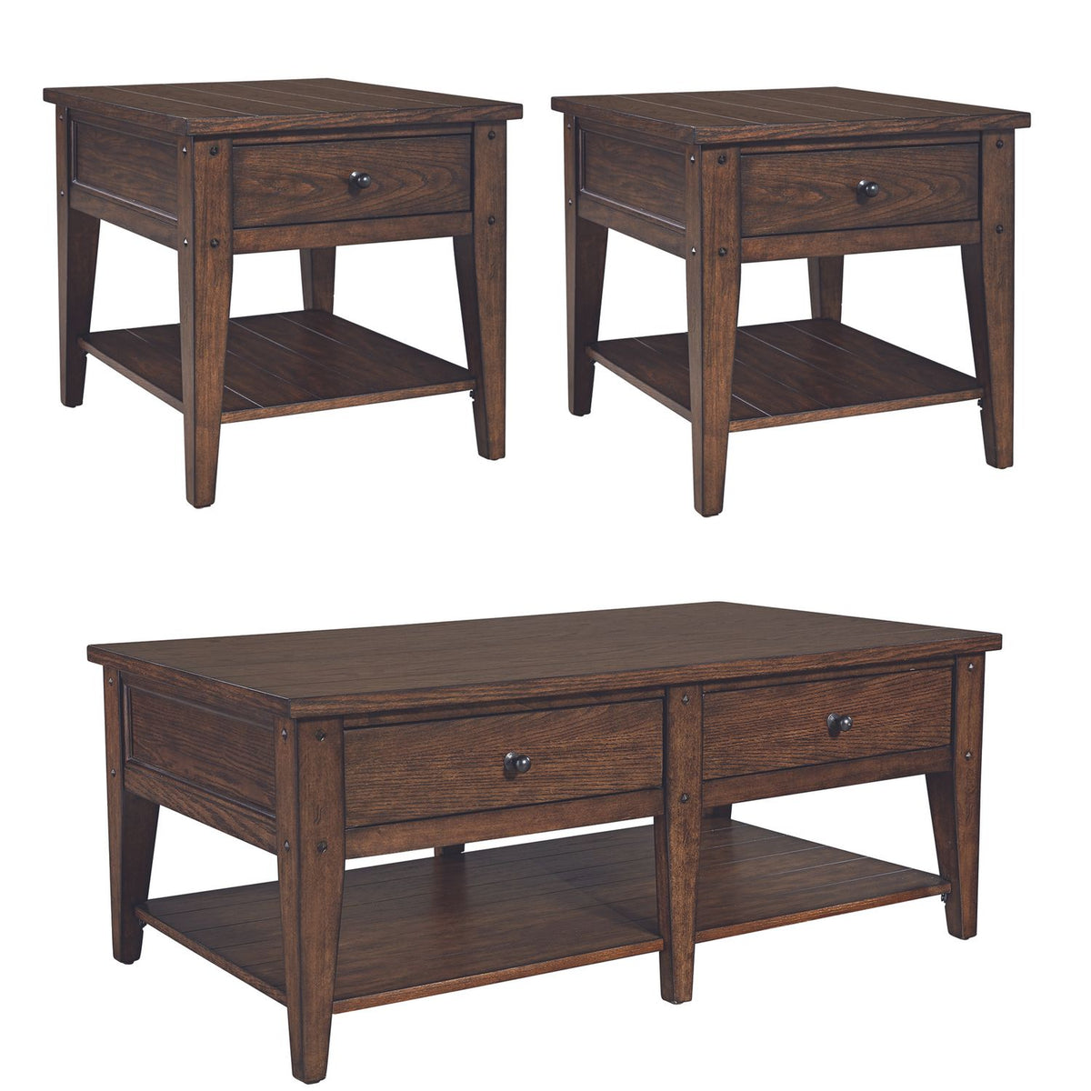 210-OT-3PCS - 3 Piece Set (1-Cocktail 2-End Tables) - Liberty Furniture
