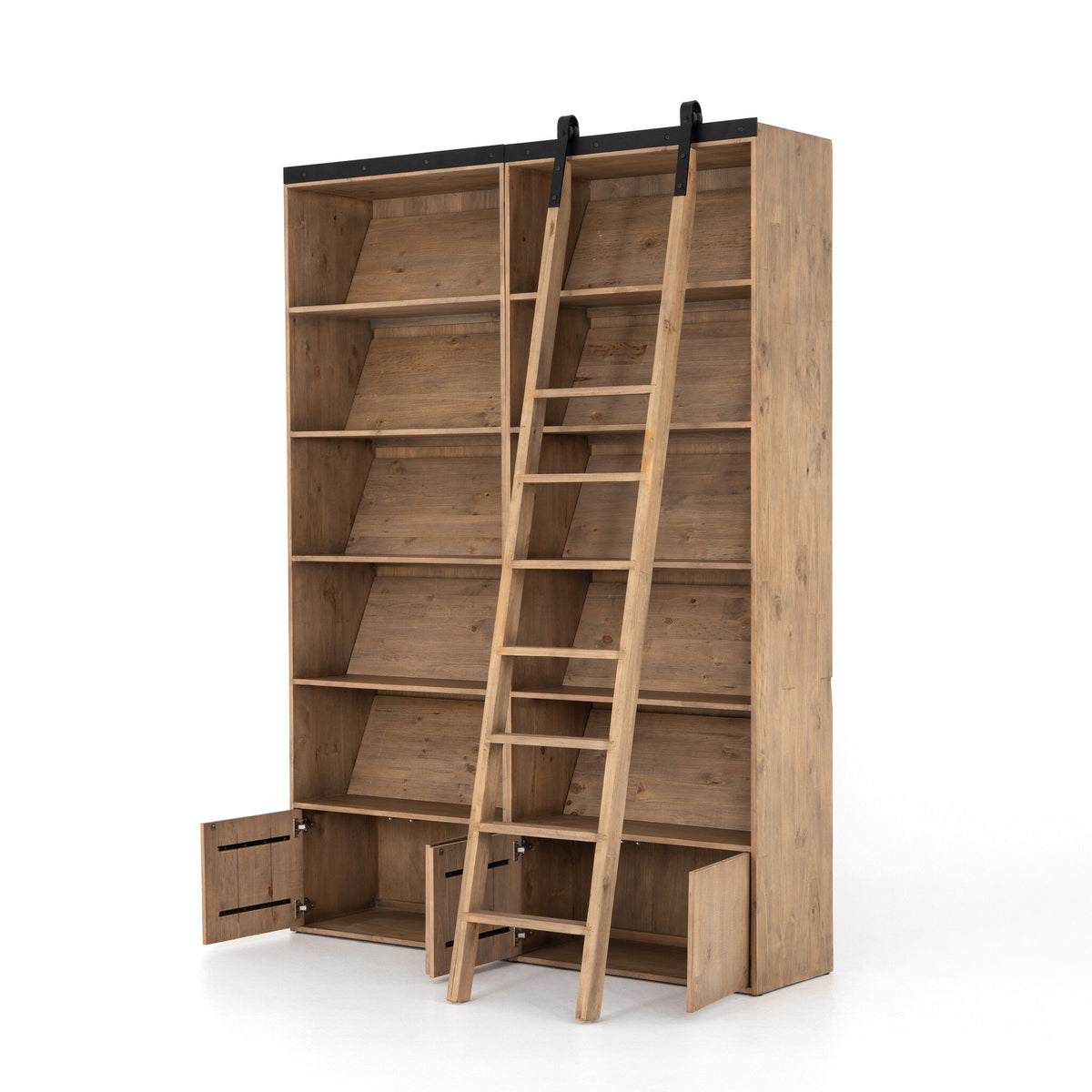 Bane Double Bookshelf W/ Ladder