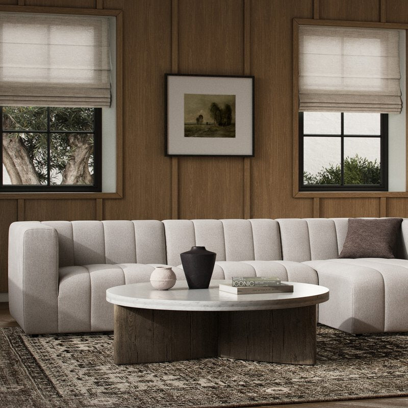 Langham Channeled 3pc Sectional-Raf Chaise
