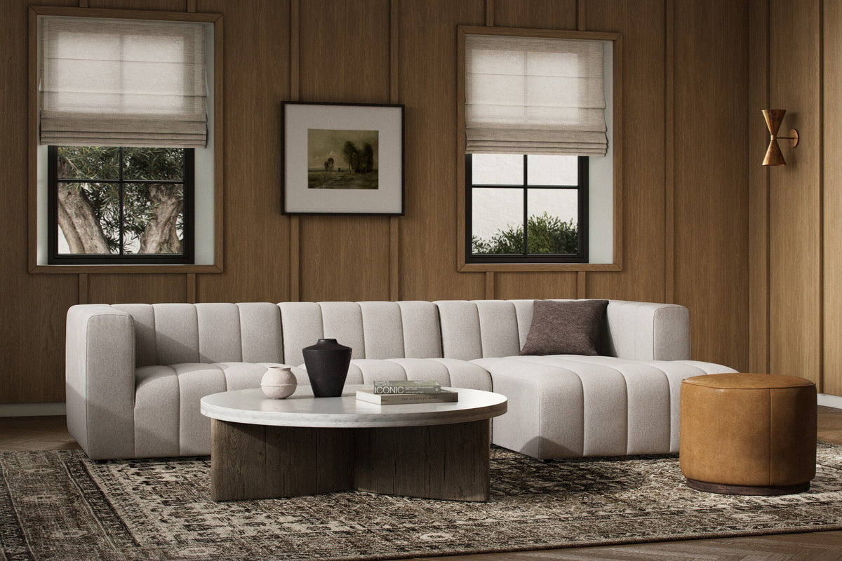 Langham Channeled 3pc Sectional-Raf Chaise