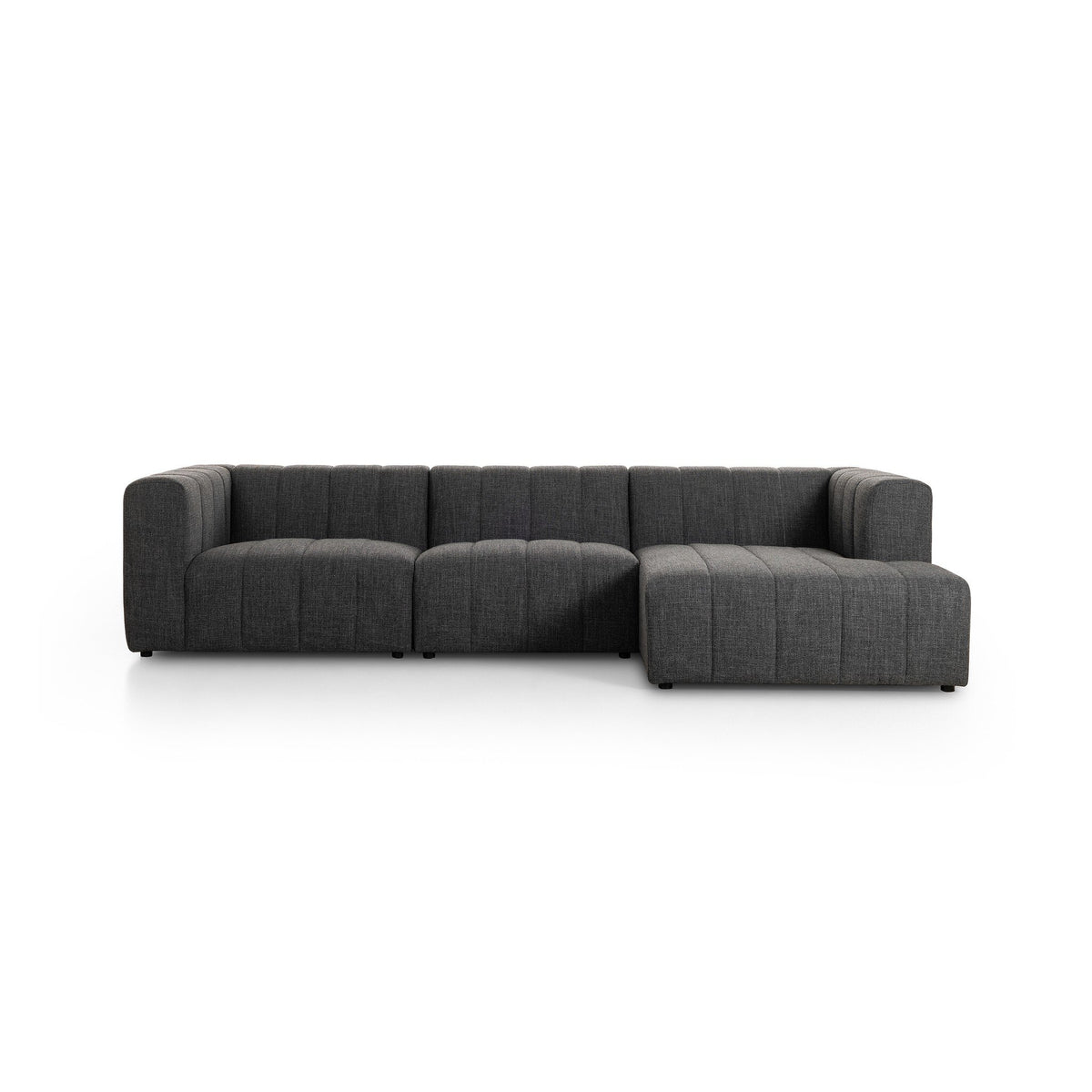 Langham Channeled 3pc Sectional-Raf Chaise