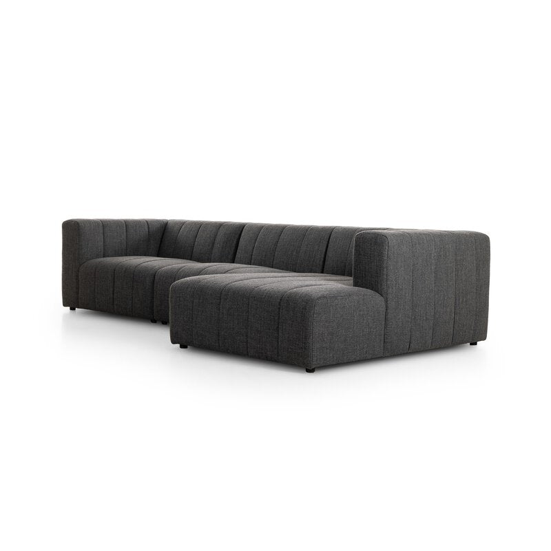 Langham Channeled 3pc Sectional-Raf Chaise