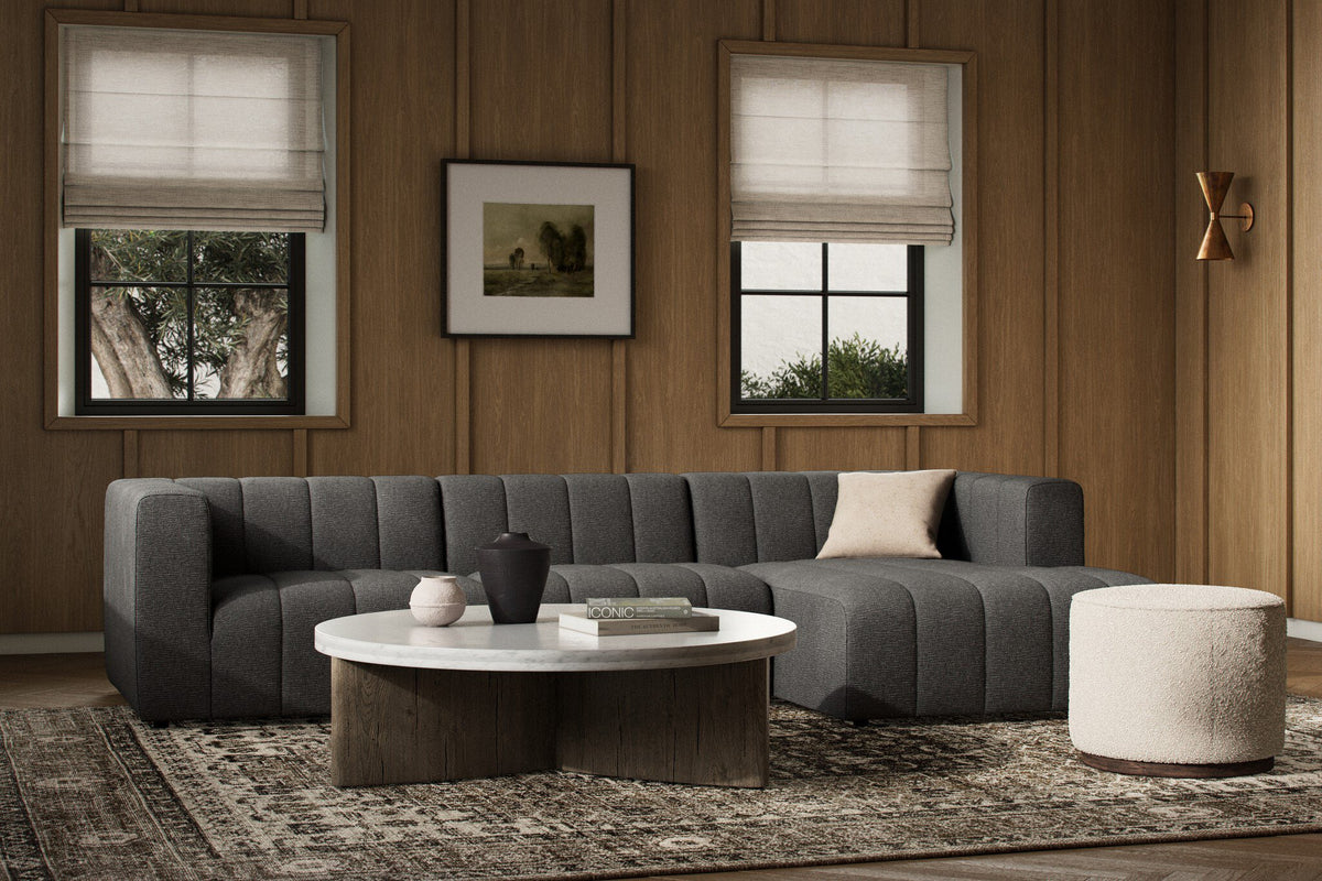 Langham Channeled 3pc Sectional-Raf Chaise