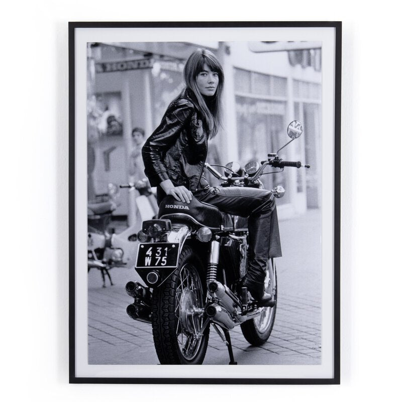 Françoise Hardy On Bike By Getty Images