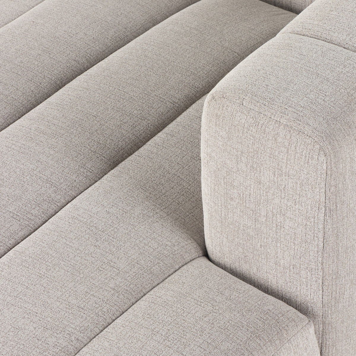Langham Channeled 5 Pc Sectional W/ Raf Chaise