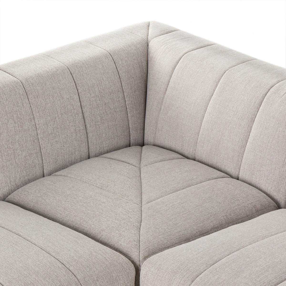Langham Channeled 5 Pc Sectional W/ Raf Chaise
