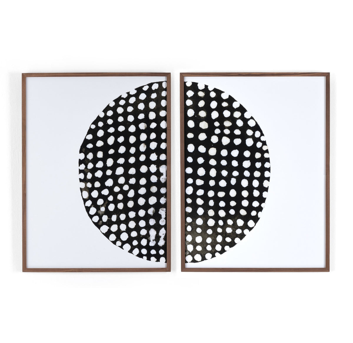 a two framed art pieces
