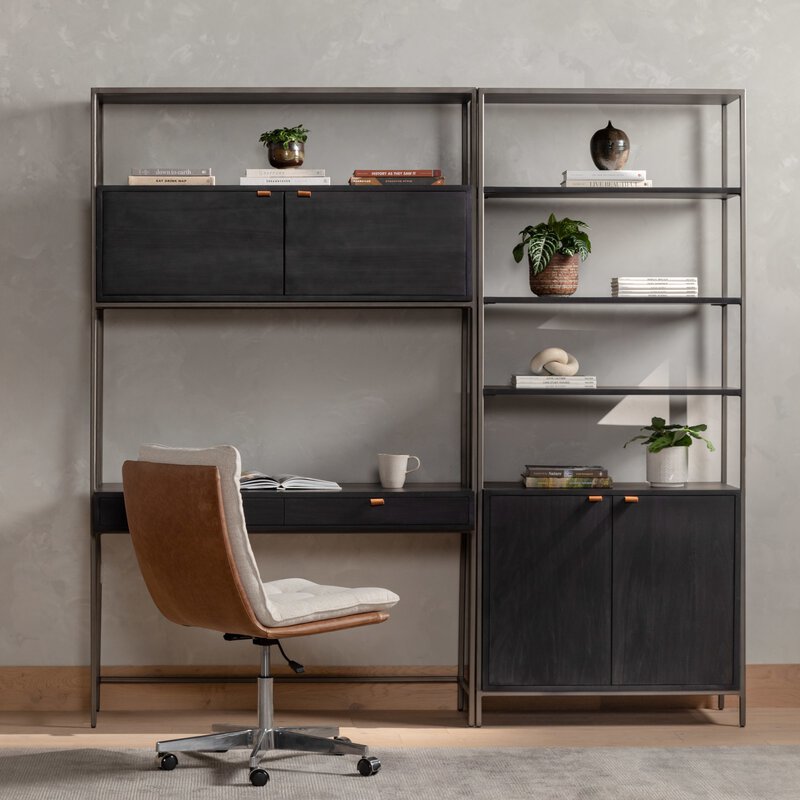 Trey Modular Wall-Bookcase-Desk