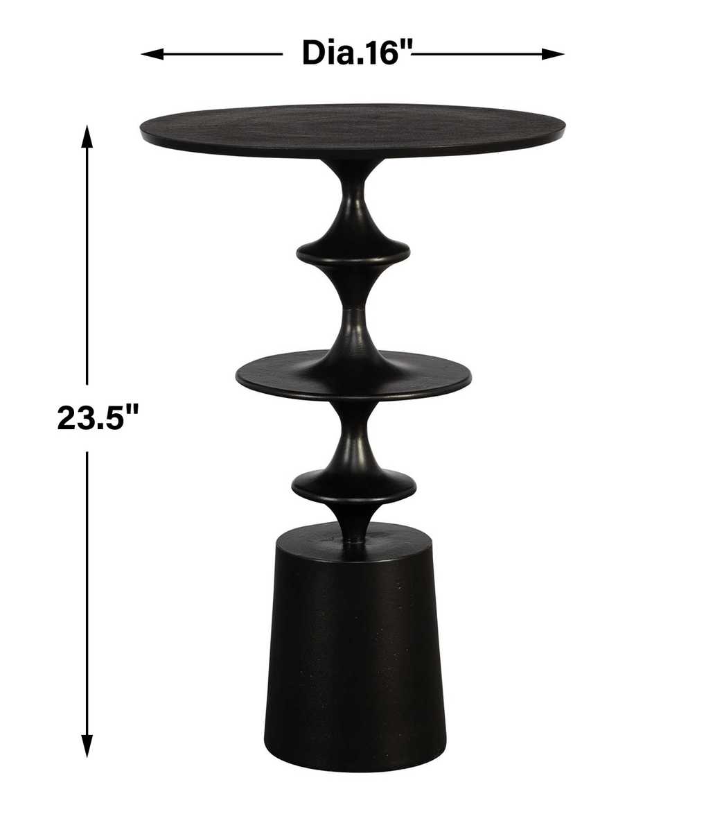 Flight Accent Table, Black