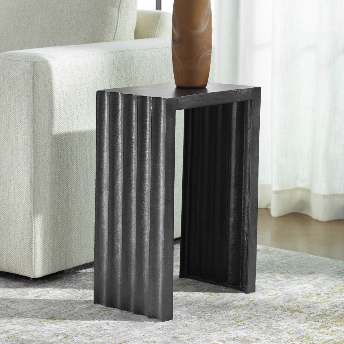 In The Groove Indoor-Outdoor Accent Table