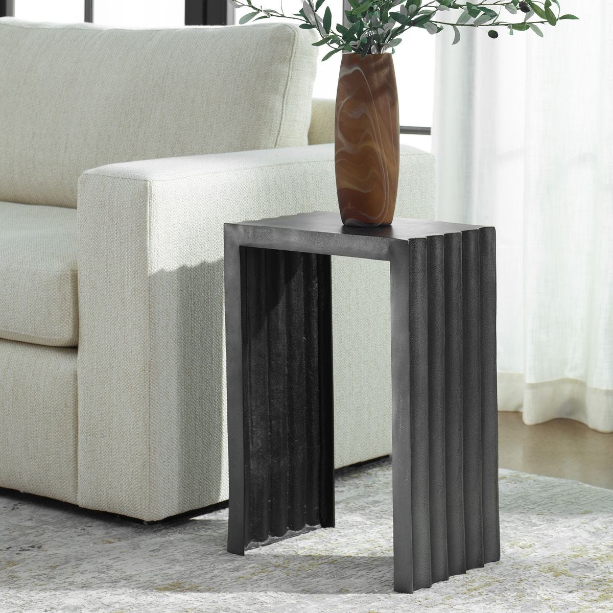 In The Groove Indoor-Outdoor Accent Table