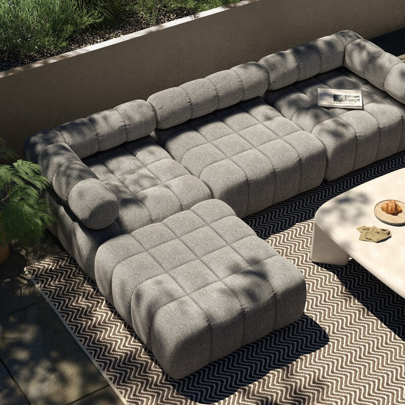 Roma Outdoor 3pc Sectional W/ Ottoman