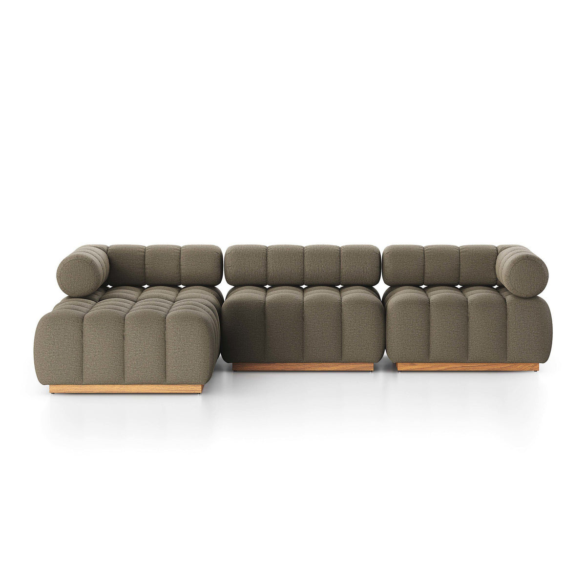 Roma Outdoor 3pc Sectional W/ Ottoman