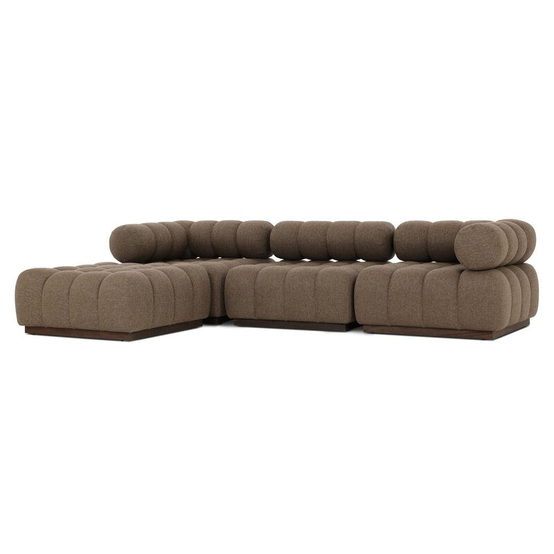 Roma Outdoor 3pc Sectional W/ Ottoman