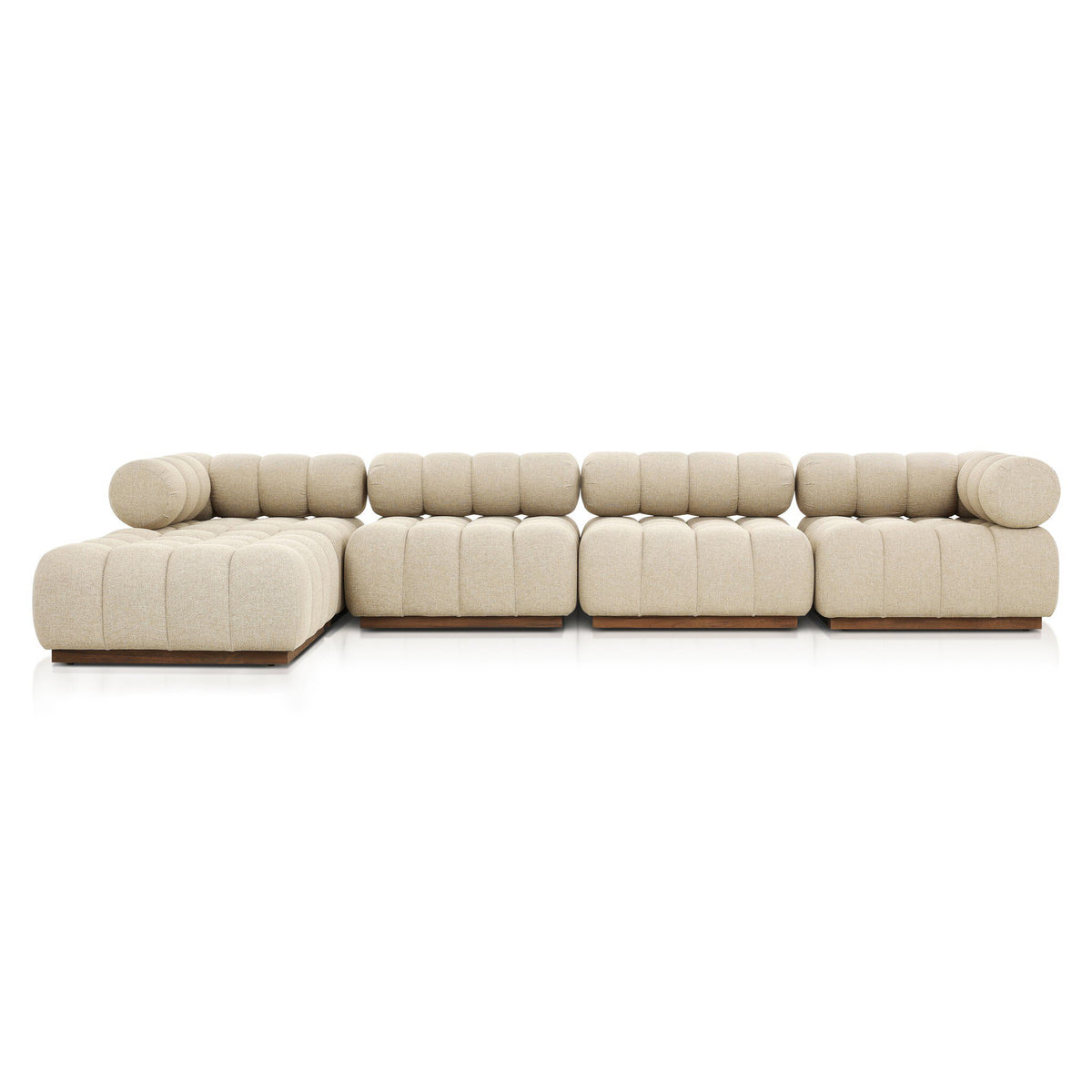 Roma Outdoor 4pc Sectional W/ Ottoman