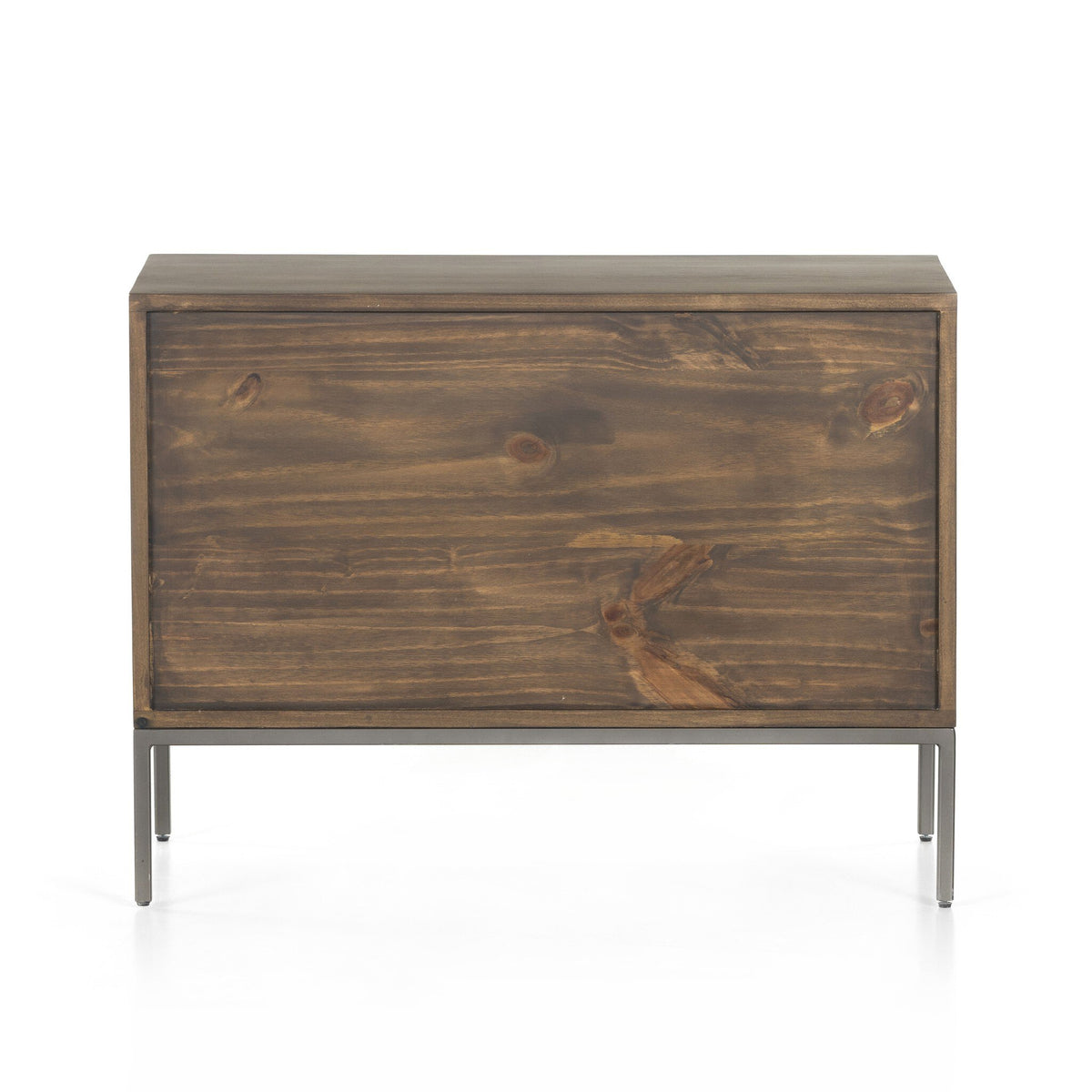 a wooden box on a white background