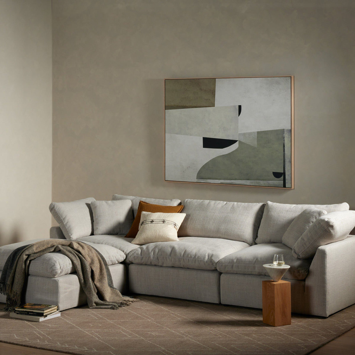 Stevie 3pc Sectional W/Ottoman