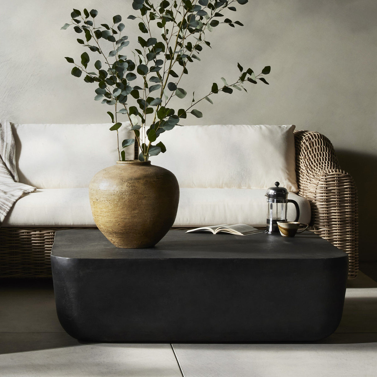 Basil Outdoor Square Coffee Table-48"