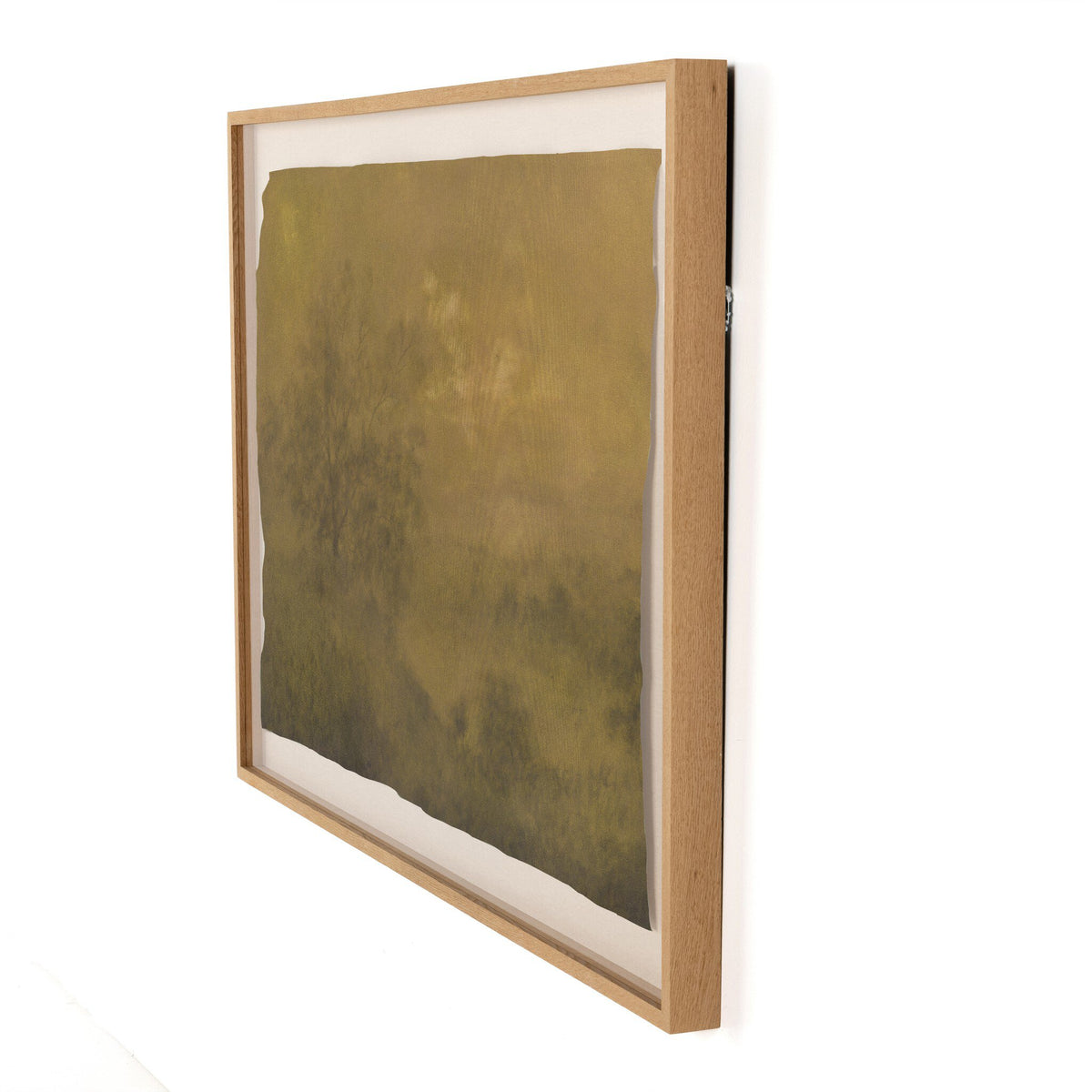 a framed painting on a wall