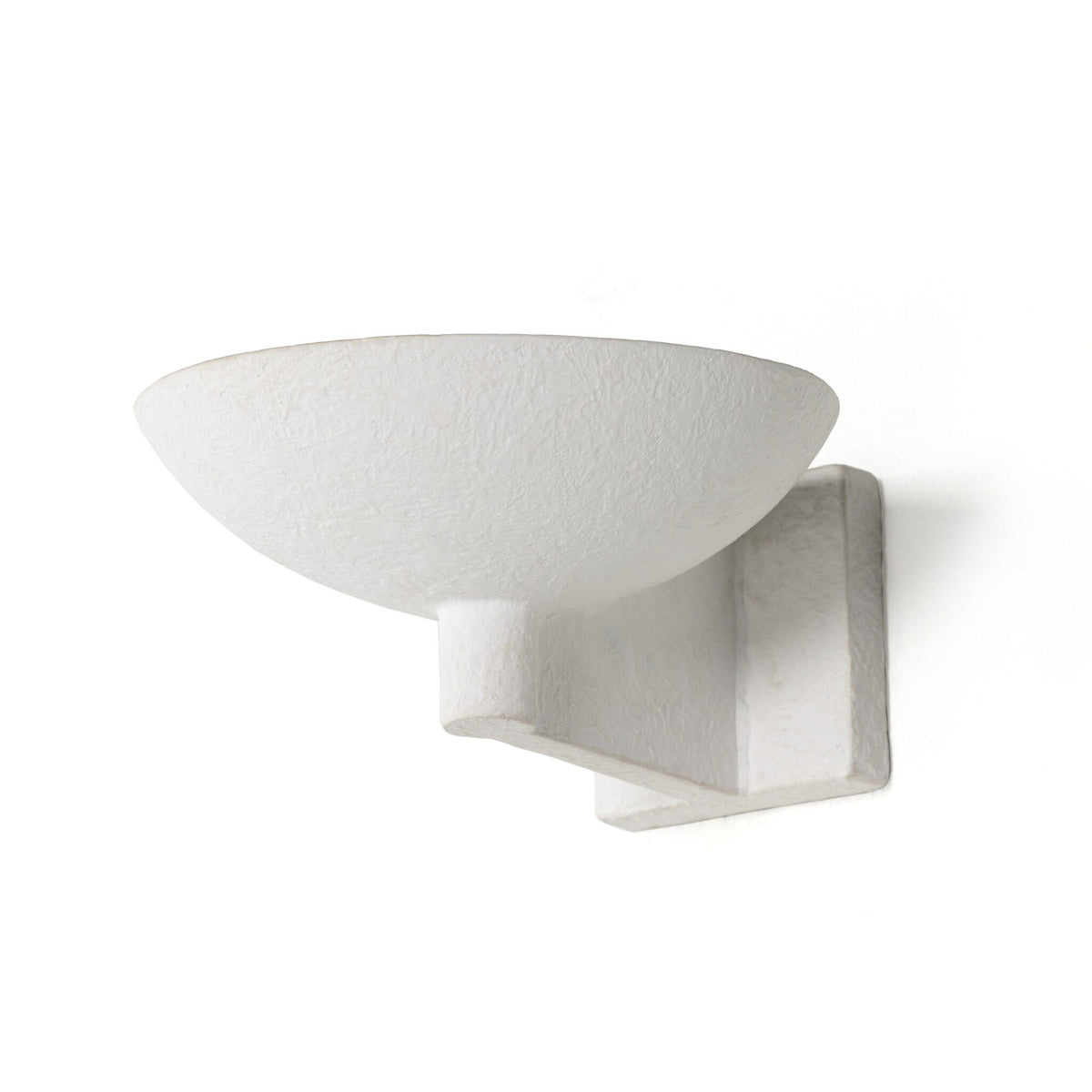 a white wall lamp on a white background