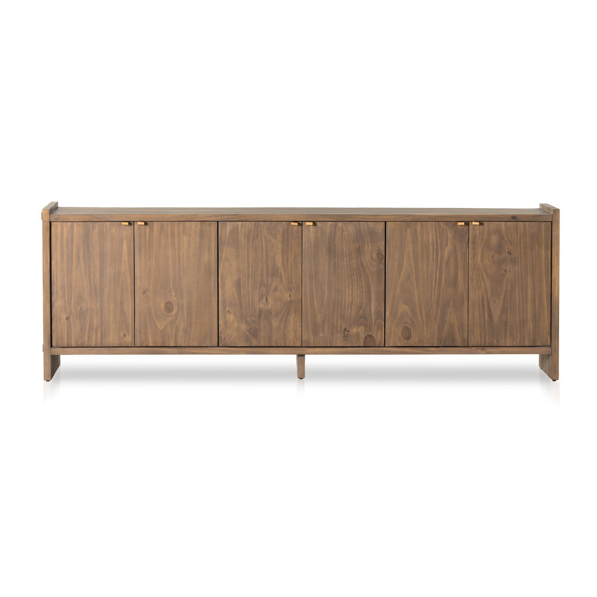 a wooden cabinet with four doors