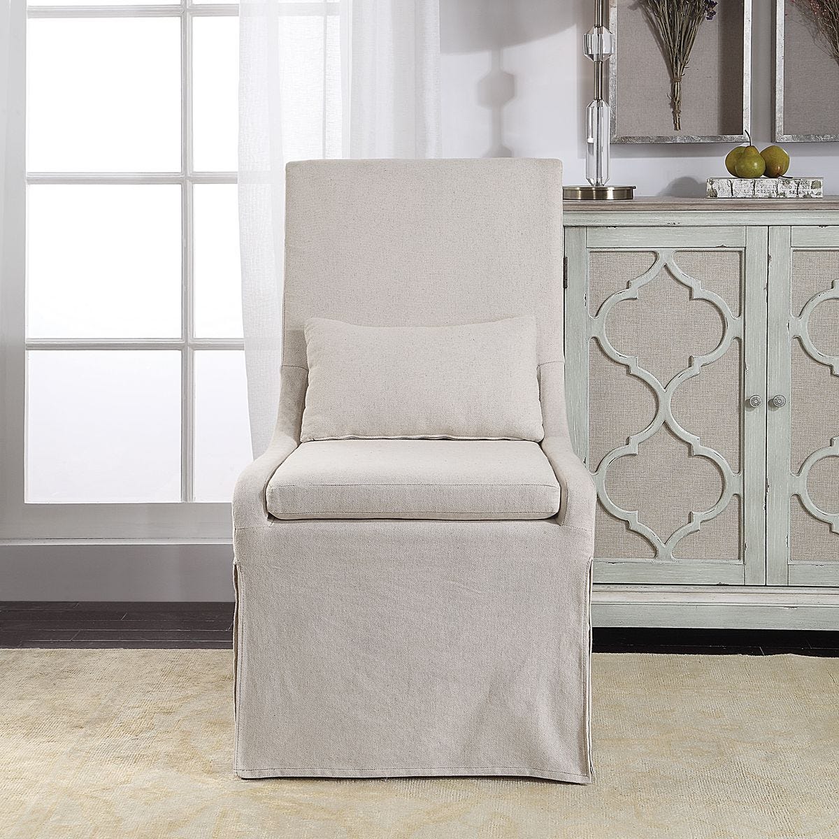 Coley Armless Chair, Linen