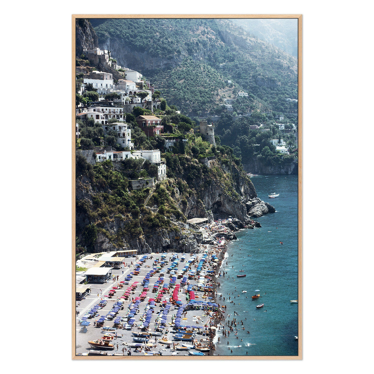 Beach In Positano By Slim Aarons