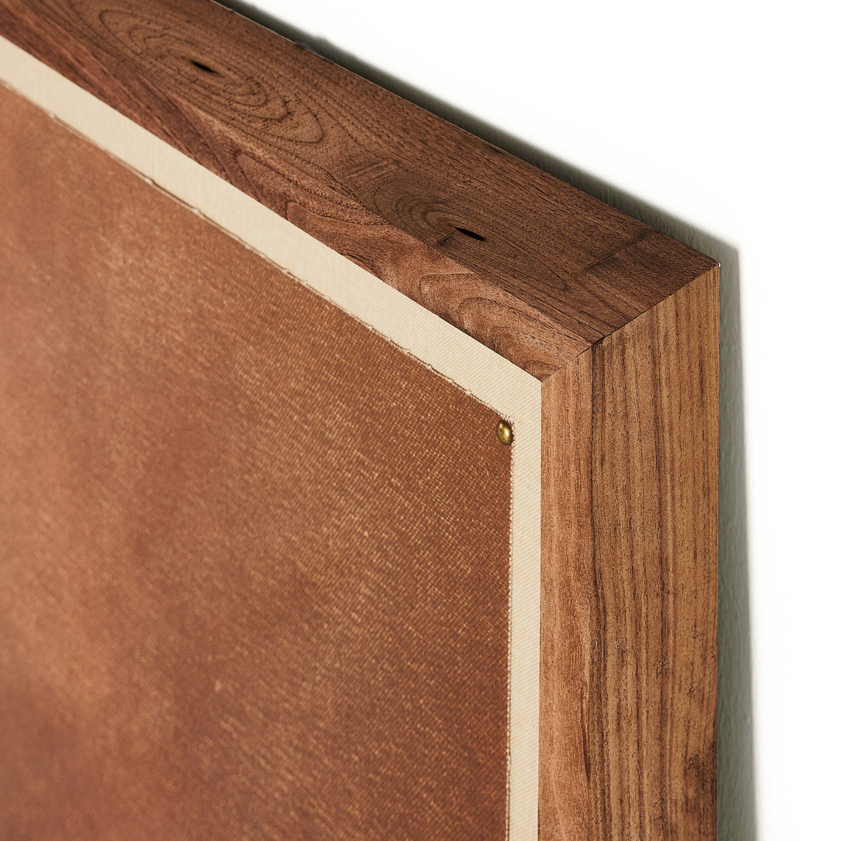 a close-up of a wood frame