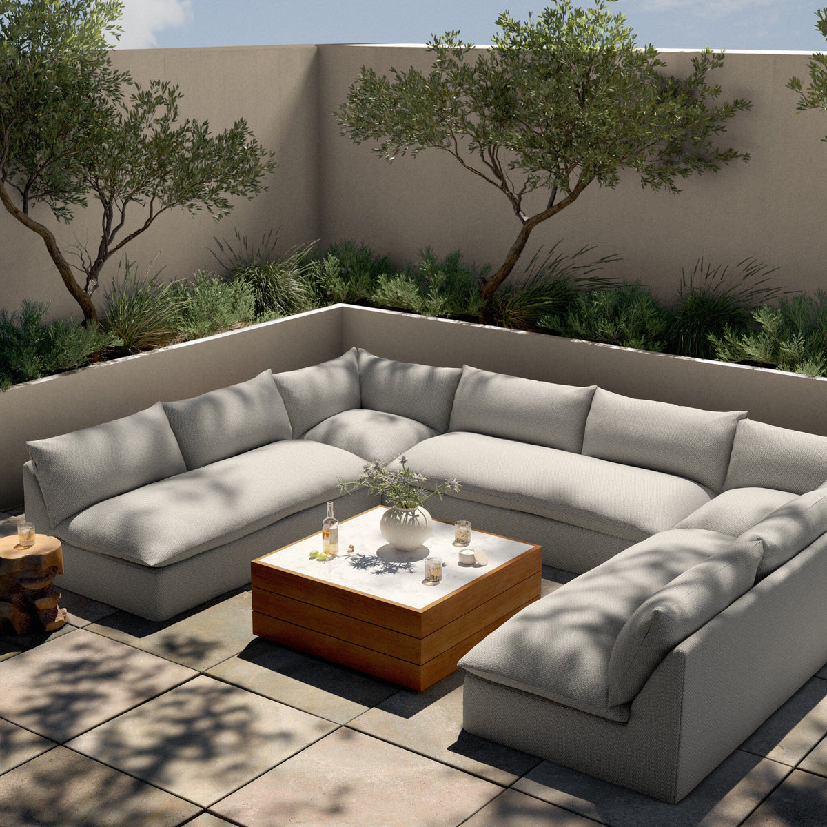 Grant Outdoor 5 Pc Sectional