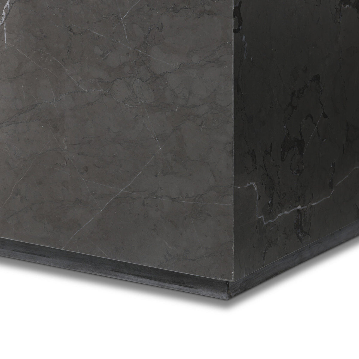 Modern Marble Plinth End Table