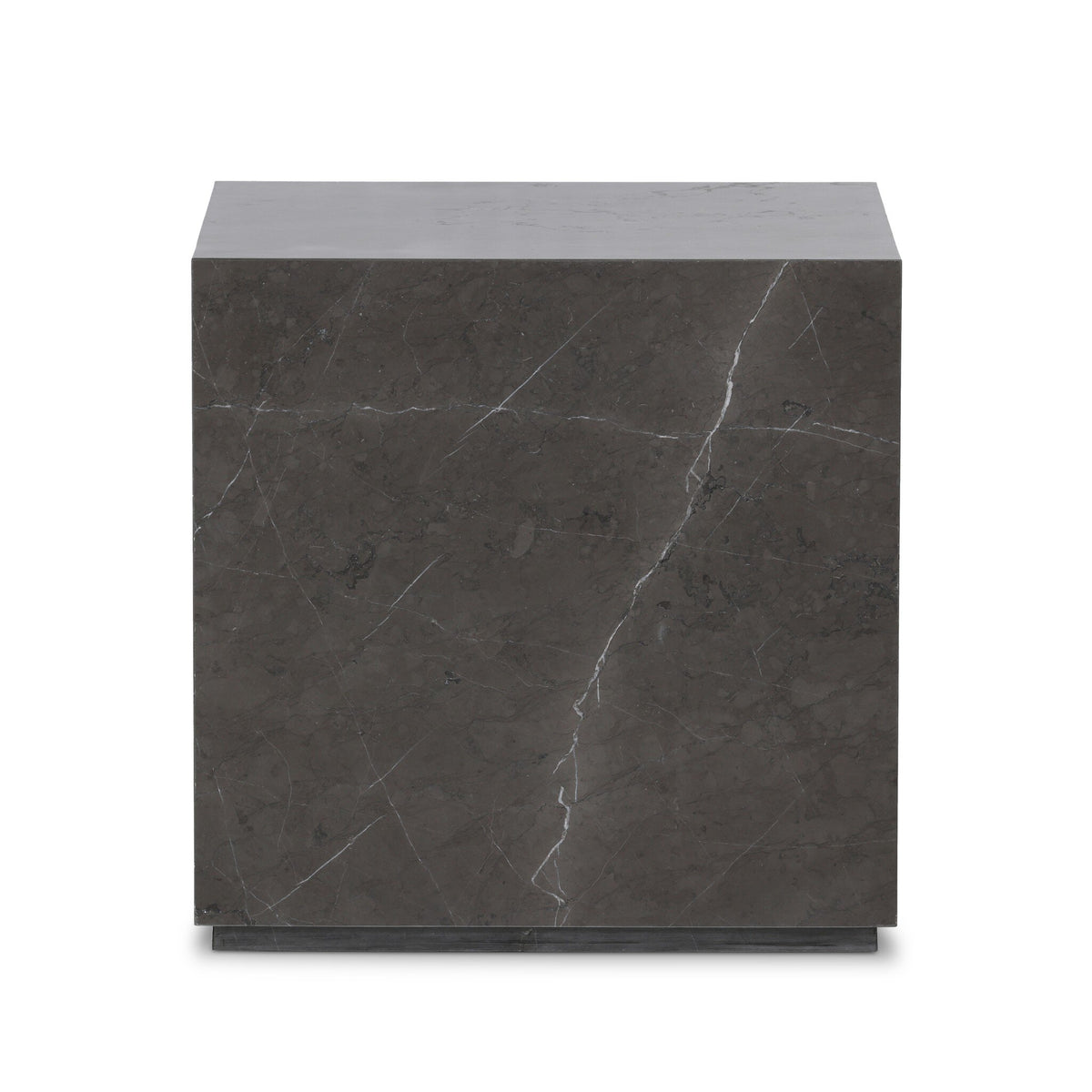 Modern Marble Plinth End Table