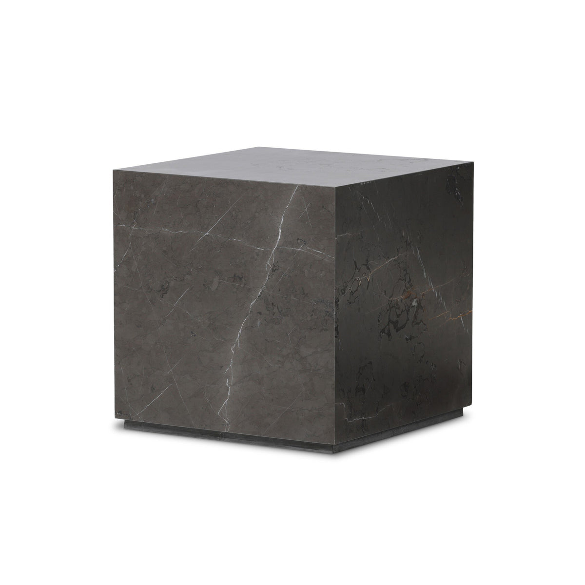 Modern Marble Plinth End Table