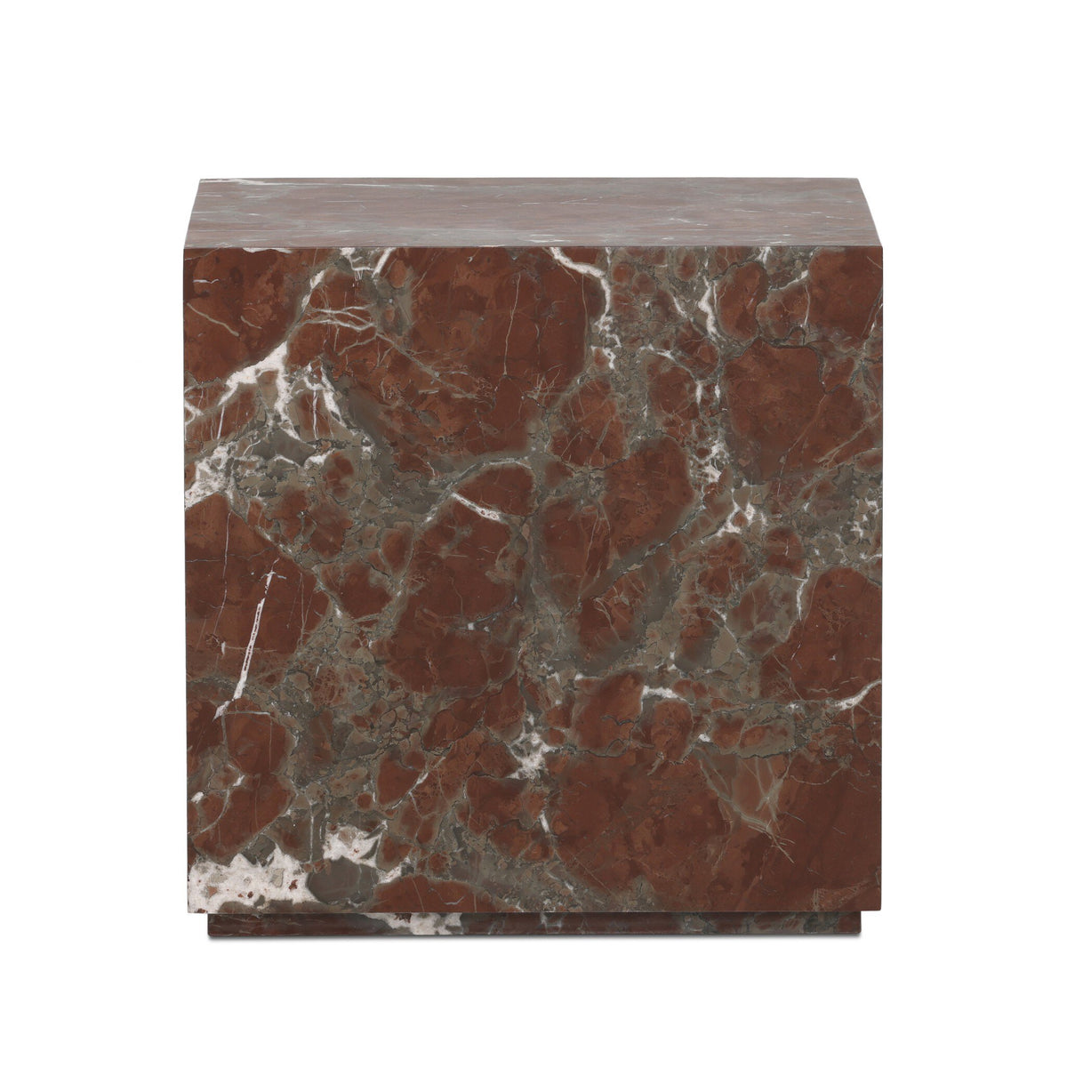 Modern Marble Plinth End Table