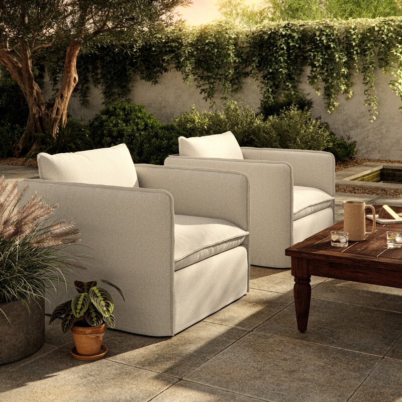 Andre Outdoor Swivel Chair