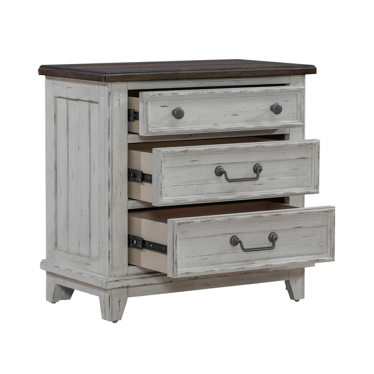 237-BR61 - 3 Drawer Nightstand w/ Charging Station - Liberty Furniture