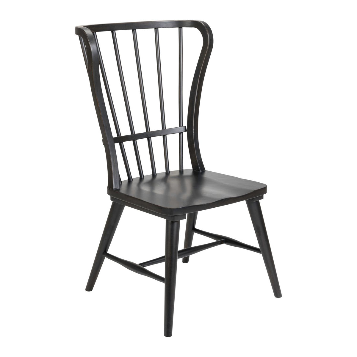 237-C1000S-B - Windsor Back Side Chair - Black (RTA) - Liberty Furniture