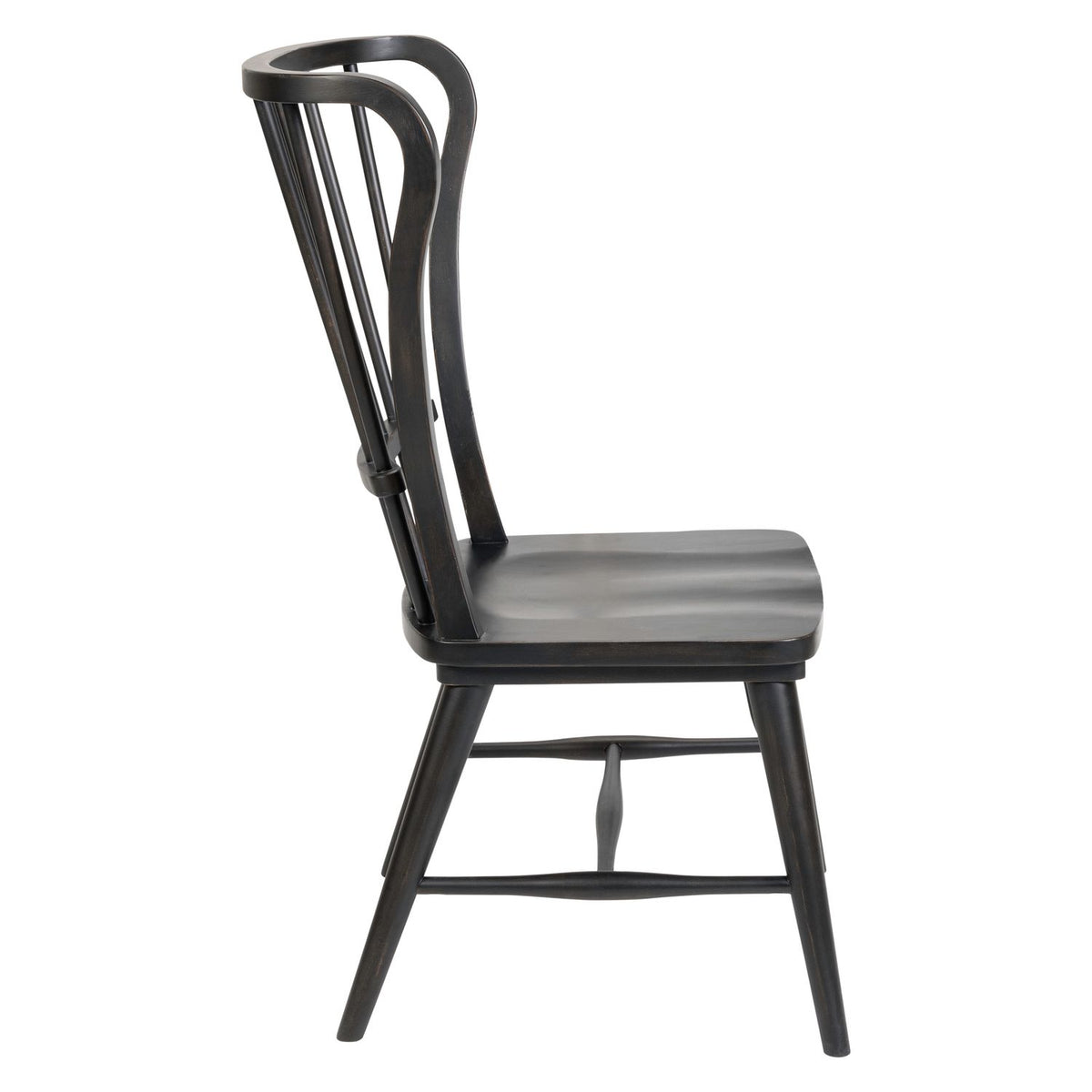 237-C1000S-B - Windsor Back Side Chair - Black (RTA) - Liberty Furniture