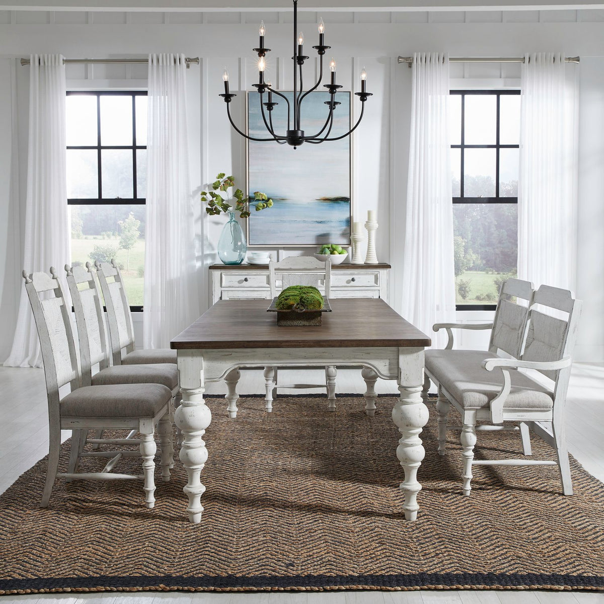 237-DR-6RTS - 6 Piece Rectangular Table Set - Liberty Furniture