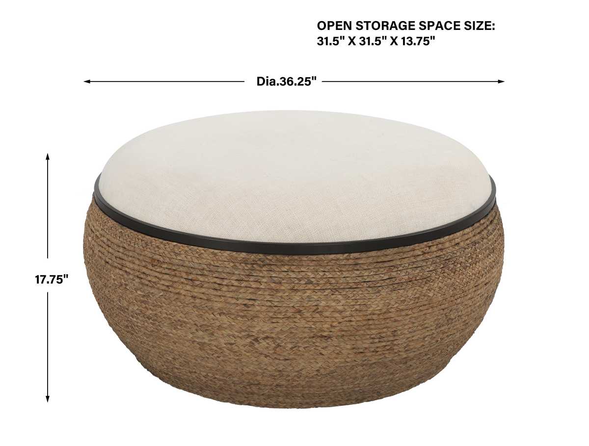 Island Ottoman, Large Round