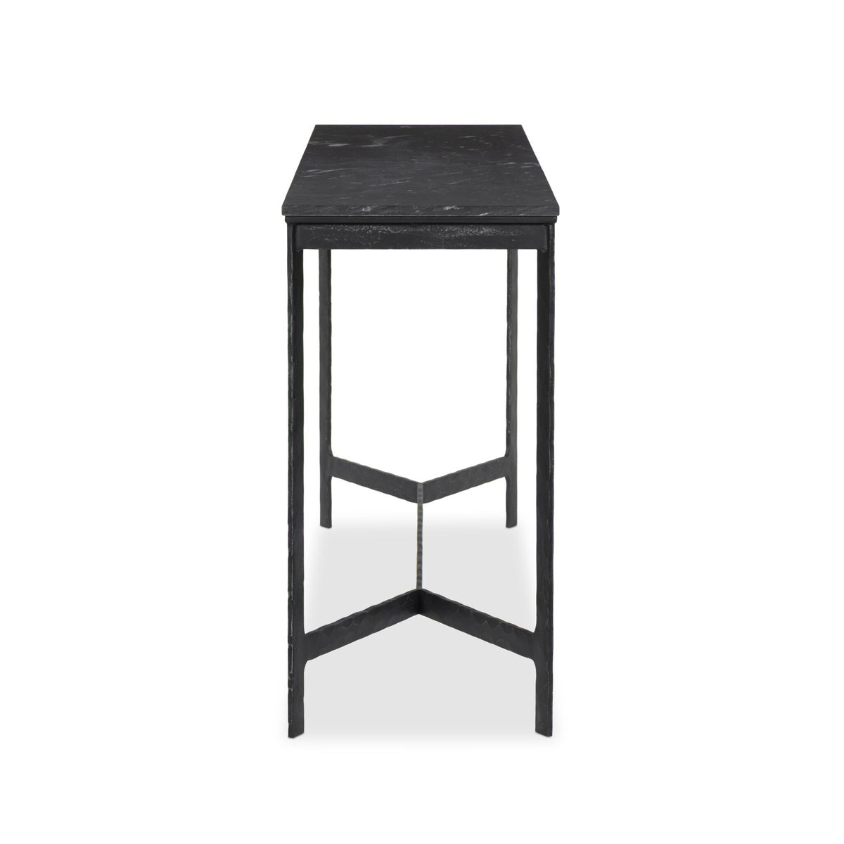 Hammered Iron Console Table