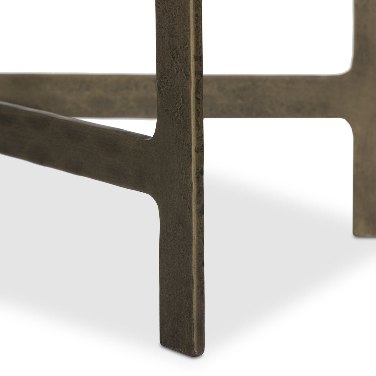 Hammered Iron Console Table