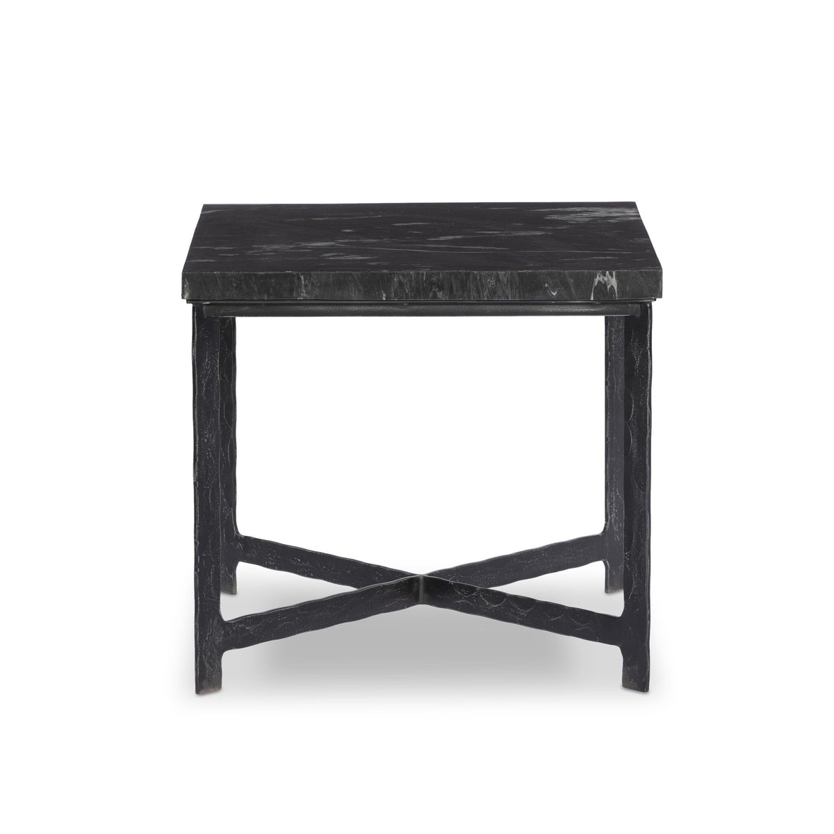 Hammered Iron End Table