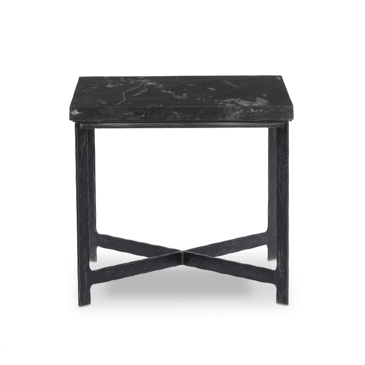 Hammered Iron End Table