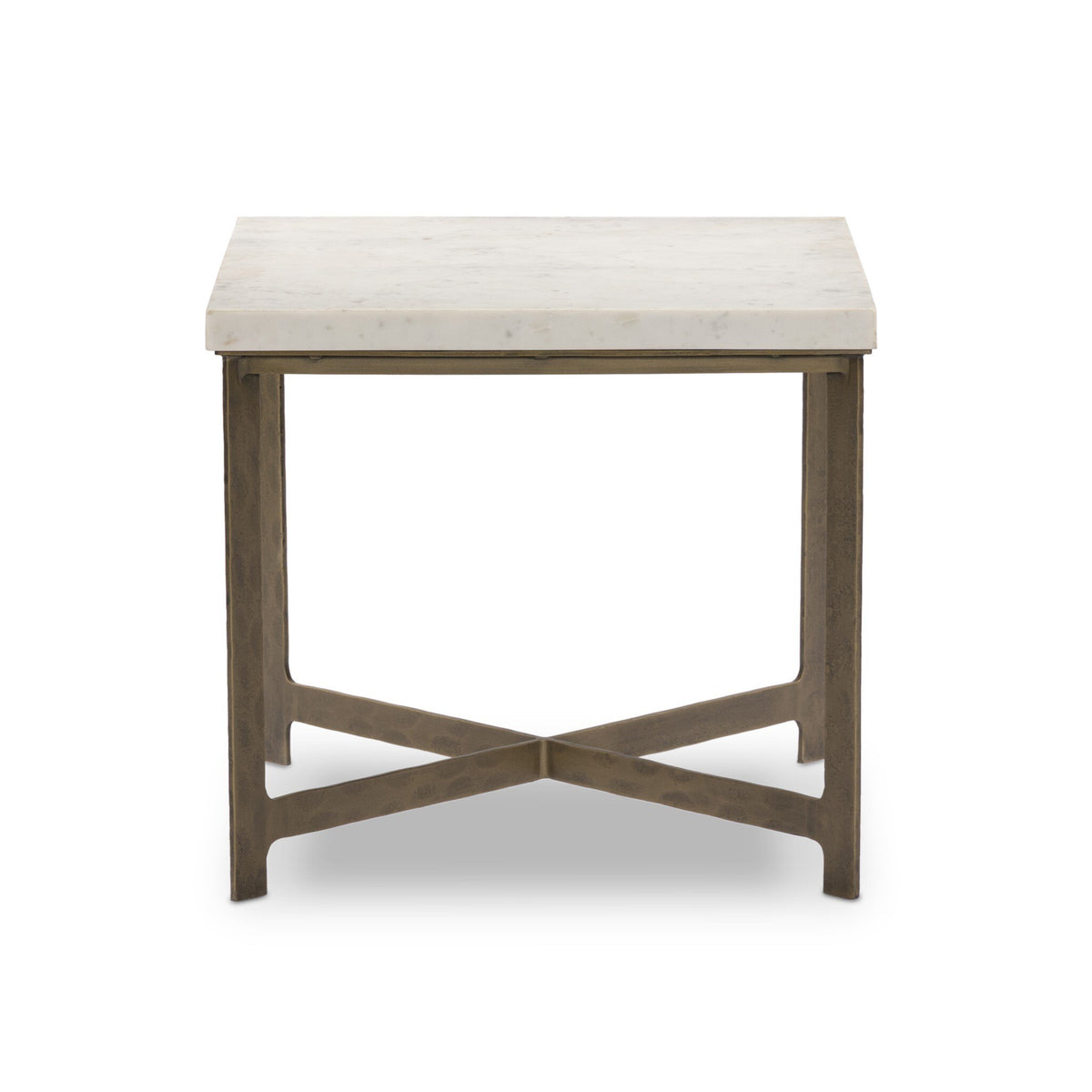 Hammered Iron End Table