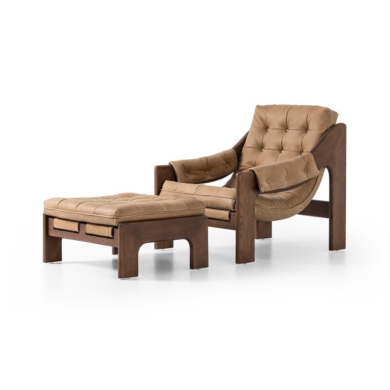 Halston Chair W/Ottoman