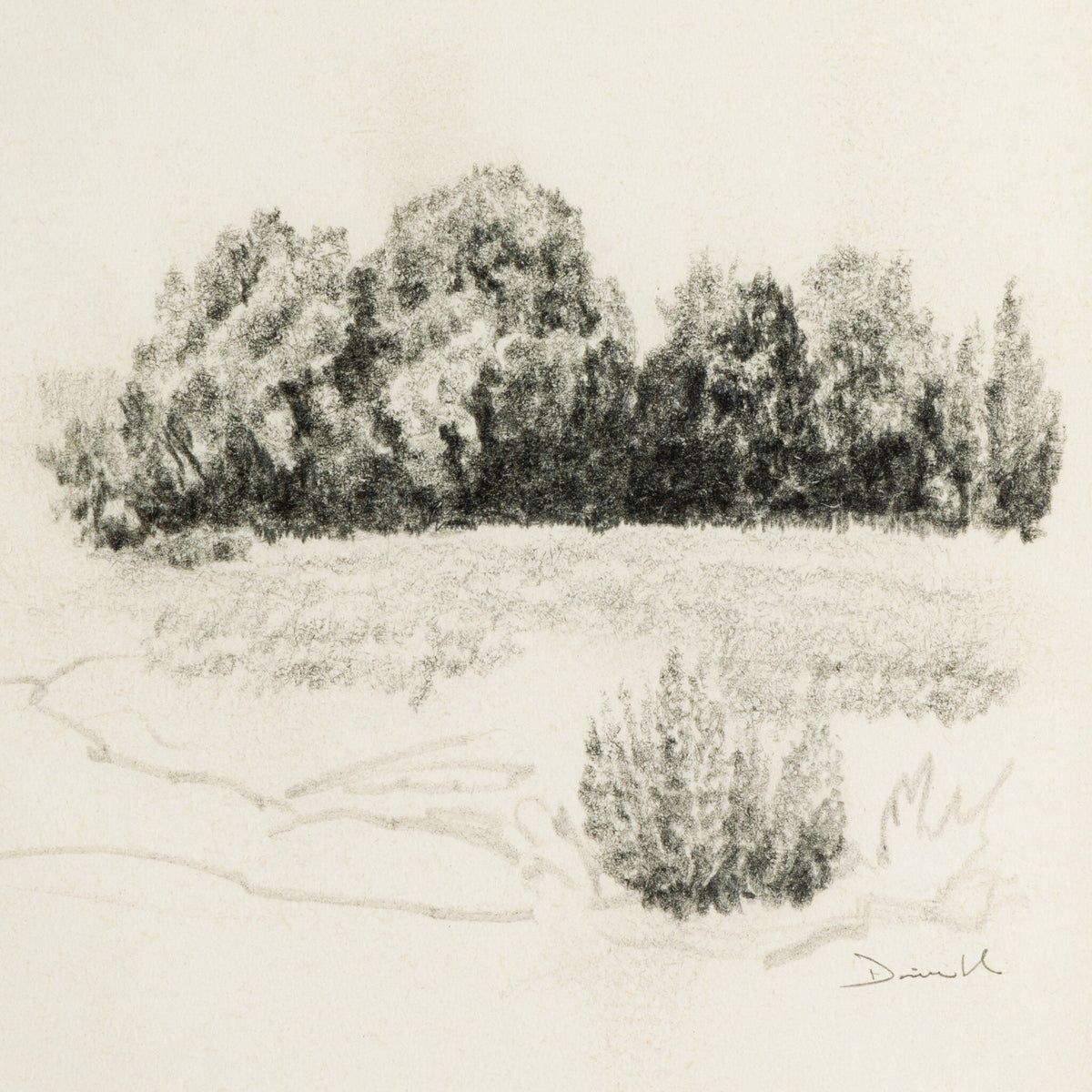 Land Sketch 2 By Dan Hobday