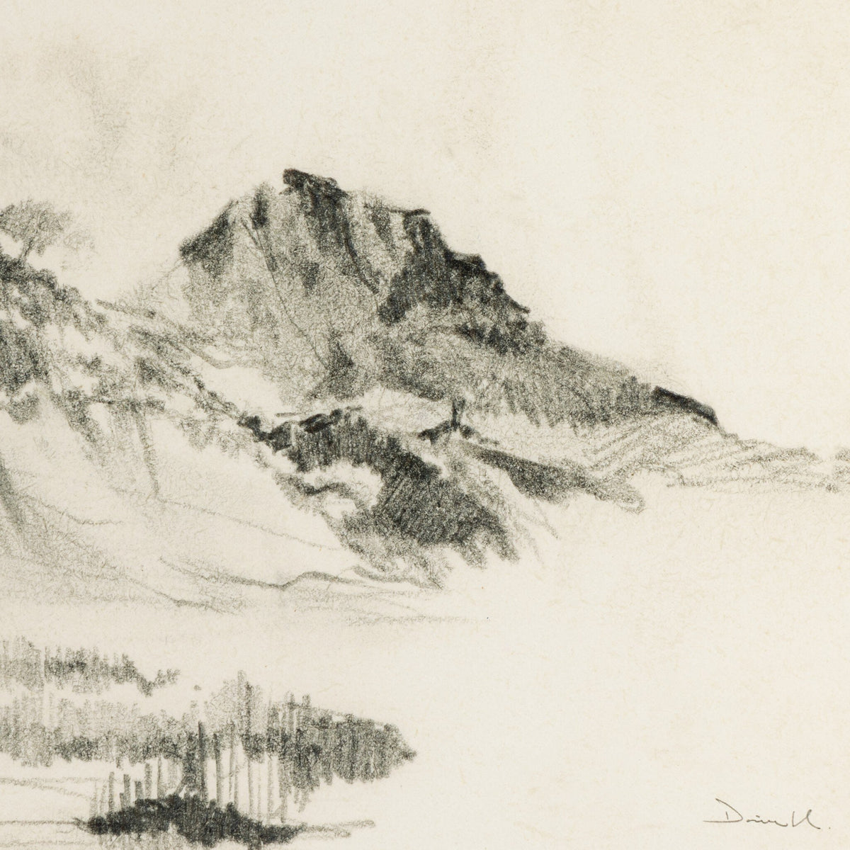 Land Sketch 1 By Dan Hobday
